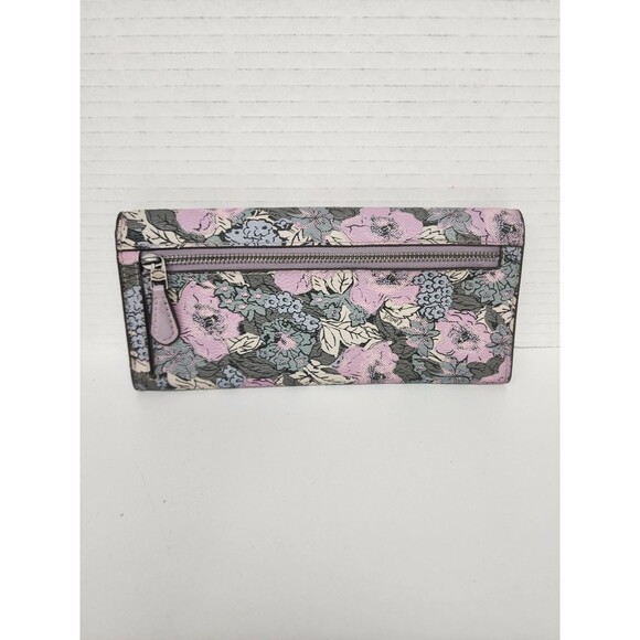 Coach Envelope Wallet Heritage Floral Print V5/Soft Lilac Multi Style 8968 - Picture 3 of 8